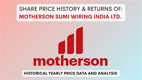 Go through Samvardh. Mothe. historical data. Check Samvardhana Motherson International Ltd Share Price History in a daily, weekly and monthly format back to ...